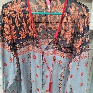 PLENTY by Tracey Reese Medium sheer blouse